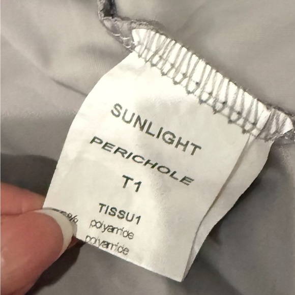 Sunlight Paris Asymmetrical Parachute Jacket T1 (S/M) Lightweight Gray Designer - Picture 5 of 6